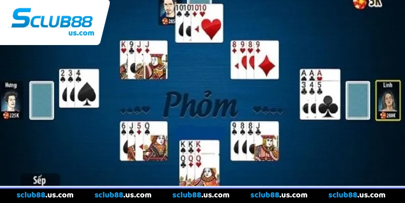 Hướng dẫn luật chơi cơ bản tại Phỏm